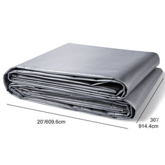 Tarp Waterproof Tarpaulin 20 x 30 ft 10 Mil Plastic Poly Tear UV Resistant
