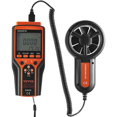 Split Handheld Anemometer, Digital Wind Speed CFM Meter Gauge with LED Backlight Screen, Measures Wind Velocity Wind Temperature Air Flow Wind Chill, for Sailing Surfing Flying HVAC