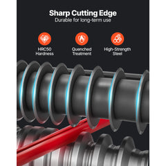 Electric Wire Stripper Machine, 1.5-40 mm, 11 Channel Automatic Copper Cable Stripper, 370W Wire Stripper Tool with Manual Hand Crank Mode, Emergency Stop Button, for Scrap Copper Recycling
