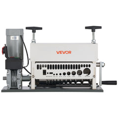 Electric Wire Stripper Machine, 1.5-40 mm, 11 Channel Automatic Copper Cable Stripper, 370W Wire Stripper Tool with Manual Hand Crank Mode, Emergency Stop Button, for Scrap Copper Recycling
