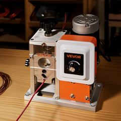 Electric Wire Stripping Machine, 1.5-40 mm, 400W Automatic Motorized Cable Stripper, 9.84 IPS (15 m/min) Wire Peeler with Alloy Blades, V-Shaped Rollers, Cooling Fan, for Scrap Copper Recycling