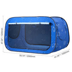 Bed Tent, Pongee Fabric, 2 Doors Breathable Dream Tent with 8.5 mm Fiber Poles on Bed Privacy, Full Size Block out Light Sleeping Bed Canopy, Fit for Kids Playhouse and Adults Sleeping Tent