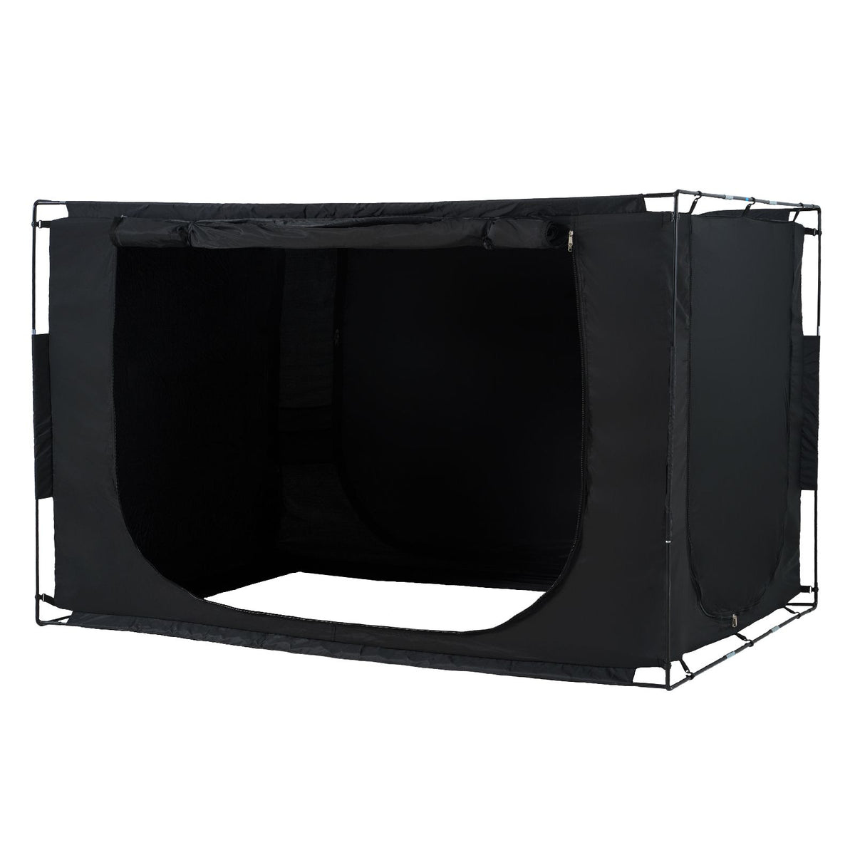 3 Doors Bed Tent Breathable Tent 70% Blackout with 9.5 mm Fiber Poles