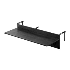 Balcony Hanging Table, 12 x 48 in Folding Balcony Railing Table, Outdoor Balcony Bar Table for Railings, 50 lbs Loading, Fit Railing from 1" to 4.3", Serving Table for Patio & Deck