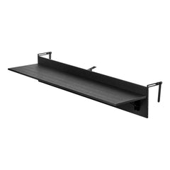 Balcony Hanging Table, 12 x 48 in Folding Balcony Railing Table, Outdoor Balcony Bar Table for Railings, 50 lbs Loading, Fit Railing from 1" to 4.3", Serving Table for Patio & Deck