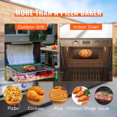 Pizza Steel 16"x14.5"x1/4" Pre-Seasoned Carbon Steel Pizza Baking Stone