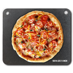 Pizza Steel 16"x14.5"x1/4" Pre-Seasoned Carbon Steel Pizza Baking Stone