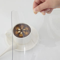 Plastic Table Cover 101.6 x 182.8 cm, 1.5 mm Thick Clear Table Protector, Rectangle Clear Desk Mat, Waterproof & Easy Cleaning for Office Dresser Night Stand