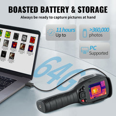 Infrared Thermal Imager Visible Light Camera 2MP IR Resolution 240x180