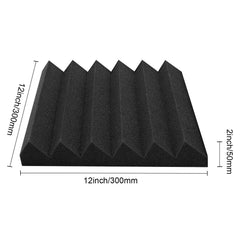 Acoustic Foam Panels 36 Pack 12 x 12 x 2 in for Studio Wall and Ceiling