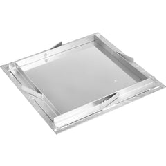 Recessed Manhole Cover 60 x 60 cm Clear Opening, Galvanized Steel Drain Cover Overall Size 67 x 67 cm, Sealed Square Manhole Cover and Frame, Steel Man Hole Lid Inspection Access for Boat/