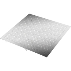 Recessed Manhole Cover 60 x 60 cm Clear Opening, Galvanized Steel Drain Cover Overall Size 67 x 67 cm, Sealed Square Manhole Cover and Frame, Steel Man Hole Lid Inspection Access for Boat/