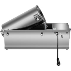 Manual Sausage Stuffer, 5 L / 11 LBS Horizontal Sausage Machine, Dual-Speed Meat Stuffer, Made of Food-Grade 304 Stainless Steel, Includes 5 Stuffing Tubes, for Home Kitchen Restaurant Commercia