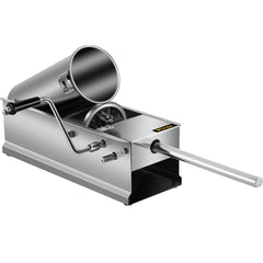 Manual Sausage Stuffer, 5 L / 11 LBS Horizontal Sausage Machine, Dual-Speed Meat Stuffer, Made of Food-Grade 304 Stainless Steel, Includes 5 Stuffing Tubes, for Home Kitchen Restaurant Commercia