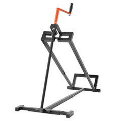 Ride on Lawn Mower Lift Jack, 880 Lbs Weight Capacity, Telescopic Maintenance Jack with Crank Handle & Power Tool Handle, Foldable Lawn Tractor Lifter for Lawn Mowers and Garden Tractors, Black