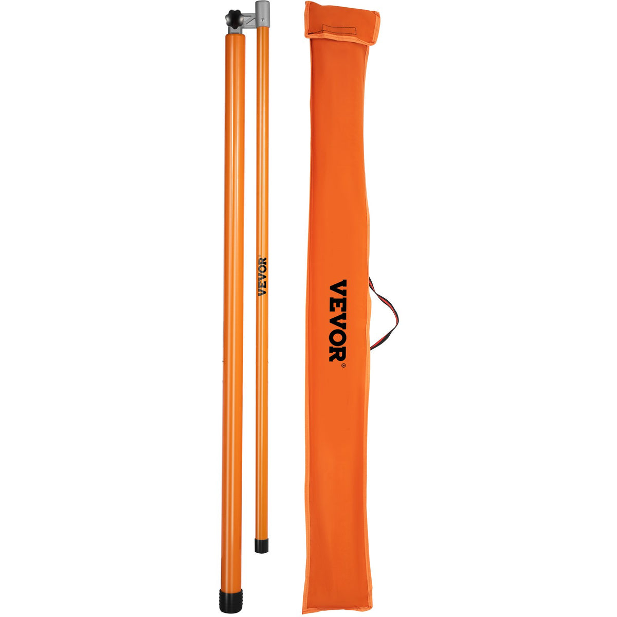 Load Height Measuring Stick, 15\' Sturdy Fiberglass Truck Height Stick with Adjustable Pole, Non-conductive Truck Height Measuring Stick with Carrying Bag, Height Stick for Trucks, Car Haulers