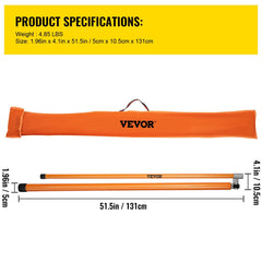 Load Height Measuring Stick, 15\' Sturdy Fiberglass Truck Height Stick with Adjustable Pole, Non-conductive Truck Height Measuring Stick with Carrying Bag, Height Stick for Trucks, Car Haulers