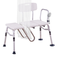 Tub Transfer Bench Bathtub Shower Seat for Senior Height Adjustable 400LBS