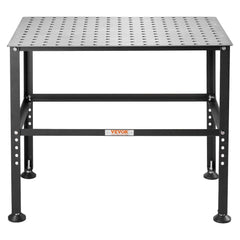 Welding Table 36" x 24", 800LBS Capacity Welding Workbench Table, Heavy-Duty Work Bench with 0.63" Fixture Holes and Non-slip Foot Pads for Welding Assembly Repair Works