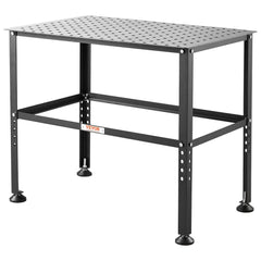 Welding Table 36" x 24", 800LBS Capacity Welding Workbench Table, Heavy-Duty Work Bench with 0.63" Fixture Holes and Non-slip Foot Pads for Welding Assembly Repair Works