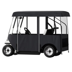 Golf Cart Enclosure, Polyester Driving Enclosure, Club Car Covers Universal Fits for 2+2 Passenger Golf Carts, Sunproof and Dustproof Outdoor Cart Cover