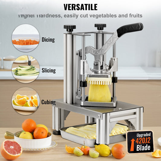 Commercial Vegetable Dicer Vegetable Chopper 4 Blades French Fry Cutter