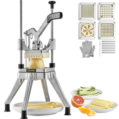 Commercial Chopper Commercial Vegetable Chopper with 4 Blades Fruits Dicer