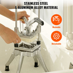 Commercial Chopper Commercial Vegetable Chopper with 4 Blades Fruits Dicer