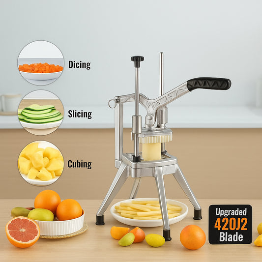 Commercial Chopper Commercial Vegetable Chopper with 4 Blades Fruits Dicer