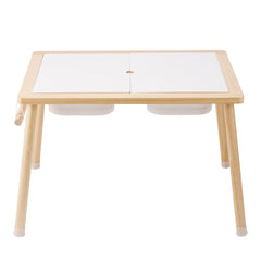Kids Sensory Table Sand Water Play Table with 1 Paper Roll 3 Storage Bins