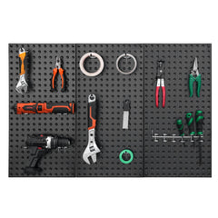 Metal Pegboard Panels609.6 x 304.8 mm3 Panels Wall Organizer for Home