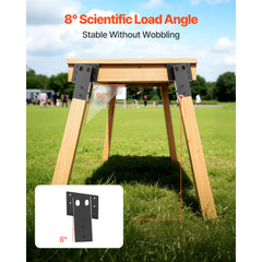 Deer Blind Brackets, Outdoor 3.6x3.6 Platform Bracket, Fit 3.5x3.5 In / 88.9x88.9 mm Lumber, 2204lbs/1000kg Capacity Steel Elevator Brackets for Deer Stand, Hunting Blinds, Shooting Shack, 8 Pcs