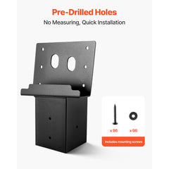 Deer Blind Brackets, Outdoor 3.6x3.6 Platform Bracket, Fit 3.5x3.5 In / 88.9x88.9 mm Lumber, 2204lbs/1000kg Capacity Steel Elevator Brackets for Deer Stand, Hunting Blinds, Shooting Shack, 8 Pcs