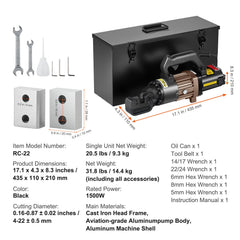 1500W Electric Hydraulic Rebar Cutter Cutting up to 7/8 Inch #7 4-22mm
