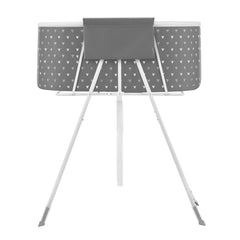 Portable Dog Bathtub, Elevated & Foldable Space-saving Pet Shower Station with Efficient Drainage, Bathing Tub for Washing & Grooming Small and Medium Size Dogs and Cats Indoor & Outdoor, Grey