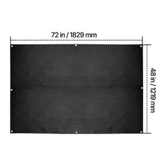 Welding Blanket, 1219mm x 1829mm Silicone Coated Fiberglass Welding Blanket, 1800°F Heat Resistant Safety Protection Blankets, Flame Retardant Fireproof Insulation Mat with Metal Grommets