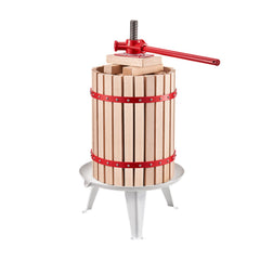 Fruit Wine Press Manual Press for Wine Making 4.75 Gal/18L Wood Basket