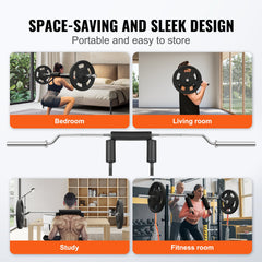 Safety Squat Bar, 318kg Fitness Squat Bar, Safety Squat Bar Attachment with Shoulder and Arm Pads, 28mm Diameter Weight Bar, Ideal for Front Squats, Lunges, Rehab, Physical Therapy