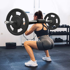 Safety Squat Bar, 318kg Fitness Squat Bar, Safety Squat Bar Attachment with Shoulder and Arm Pads, 28mm Diameter Weight Bar, Ideal for Front Squats, Lunges, Rehab, Physical Therapy