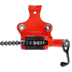 Heavy-Duty Pipe Chain Vise, 1/4" - 6" Pipe Capacity, 28" Rugged Chain & Cast Iron Base, Industrial-Grade Pipe Clamping for Plumbing, Automotive Repairs, Metalworking