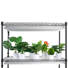 Plant Stand with Grow Lights 4 Tiers 180W 150 cm Tall Plant Grow Shelf