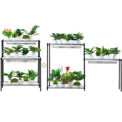 DIY Plant Stand with Grow Lights 6 Tiers 192W 70.9" Tall Plant Grow Shelf