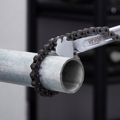 Chain Wrench, 48 inch Chain Pipe Wrench, 13.4 inch Diameter Capacity, CRV Reversible Pipe Fitting Tool Wrench with High Strength Jaw and Ergonomic Handle, for Pipe Installation and Car Repair