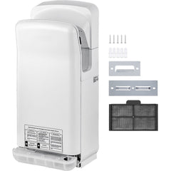 Jet Hand Dryer Blade Hand Dryer Automatic High Speed for Washroom White