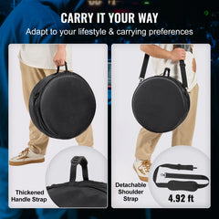 5-Piece Drum Bag Set, 1680D Oxford Fabric, Padded Drum Bags and Cases with 4.92 ft Detachable Shoulder Strap Carry Handles Foldable Design, for 55cm Kick 30cm Tom 33cm Tom 40cm Tom 35cm Snare