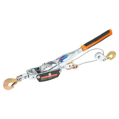 Come Along Winch, 5 Ton Max Pulling Capacity, 3.5 m Steel Cable, 3 Hooks, Heavy Duty Ratchet Power Puller Tool with Dual Gears, Automotive Hoist Cable Puller Ideal for Vehicle Rescue