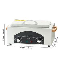 High Temperature Autoclave Machine, 2L, 300W High Temperature Cleaner Machine Box with Adjustable Temperature and Time, Dry Heat Cabinet Nail Tool Cleaner for Labs, Home, Nail and Beauty Salons