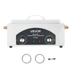 High Temperature Autoclave Machine, 2L, 300W High Temperature Cleaner Machine Box with Adjustable Temperature and Time, Dry Heat Cabinet Nail Tool Cleaner for Labs, Home, Nail and Beauty Salons