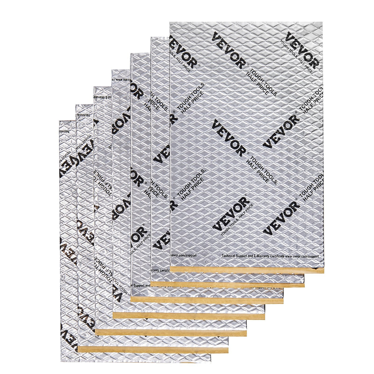 Car Sound Deadening Mat, 50 mil 4.8sq.m Car Sound Dampening Material, Butyl Automotive Sound Deadener, Noise Insulation and Vibration Dampening Material for Car