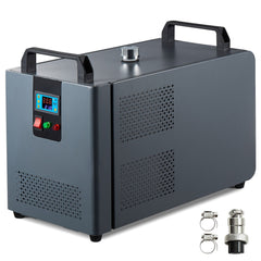 Industrial Water Chiller, KH-6000, 200W Industrial Water Cooler Cooling System with Compressor 12 L Water Tank Capacity 7.8 L/min Max Flow Rate, for CO2 Laser Engraving Machine Cooling Machine